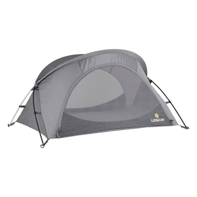 LittleLife Arc 2 Superlight Portable Compact Travel Cot with Mattress, Fitted Sheet, and Backpack