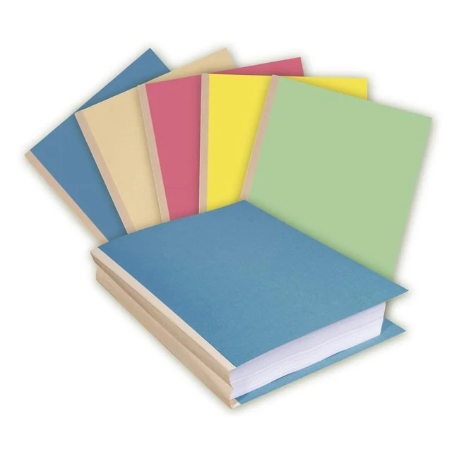 Exacompta Paquet de 25 Chemises Soufflet Carte 320g Recycl 100 Coloris Assorti