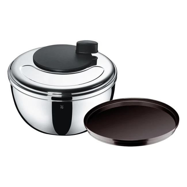 WMF Gourmet Centrifugadora Ensalada Acero Inoxidable Mate - ¡Ahorra tiempo y disfruta de ensaladas frescas!