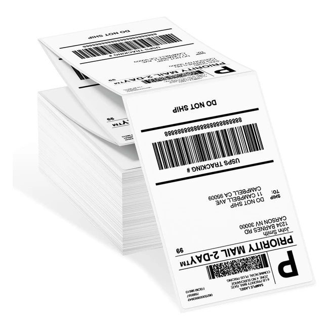 Etiquetas 4x6 para impresora de papel térmico - Compatibles con Estor Phomemo y otras impresoras - Ref. 12345