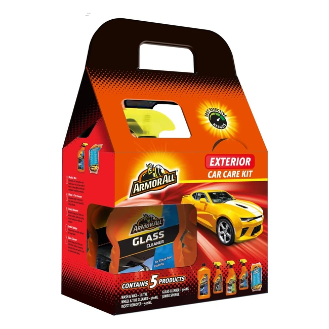 Armor All Car Cleaning Kit - Set of 5 Products - Showroom Shine at Home