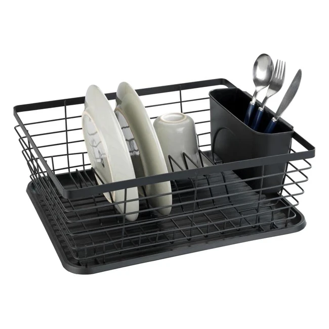 Escurreplatos Wenko negro 36x30.5x15cm - Alta calidad y diseño moderno