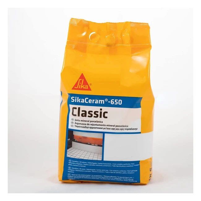 Sikaceram650 Classic Acero - Relleno de Juntas 16mm - Interior y Exterior
