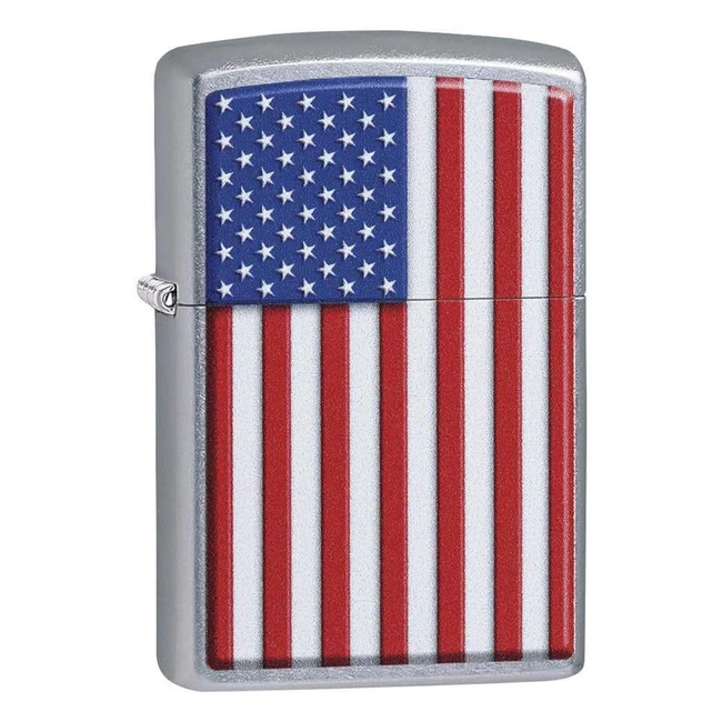Briquet Zippo Design Patriotique - Référence XYZ - Coupe-vent et rechargeable