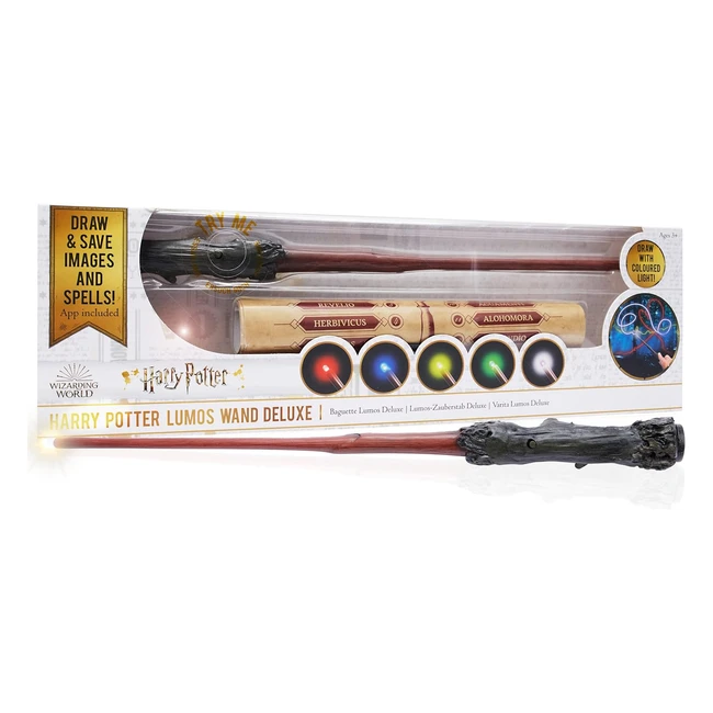 Wow Stuff Harry Potter Deluxe Rechargeable Lightpainting Wand - Multicoloured LED Tip