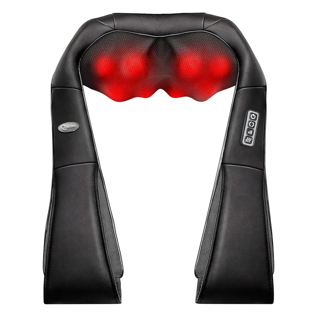 Masseur épaule et cou électrique avec 16 nœuds de massage Shiatsu 3D - Soulage les douleurs musculaires