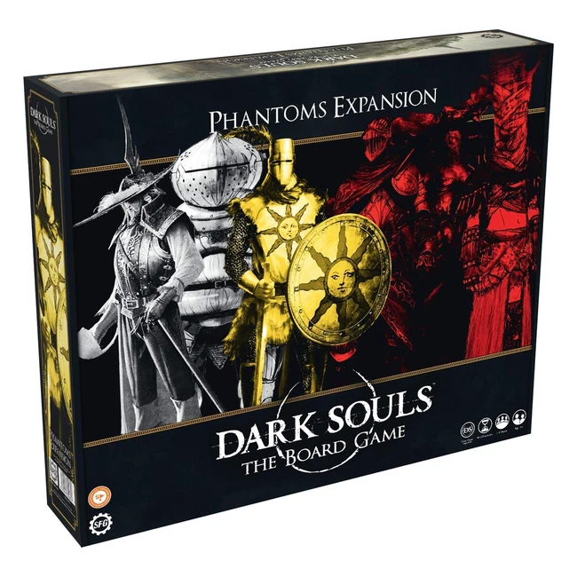 Steamforged Dark Souls Board Game Phantoms Expansion - New Characters, Larger Battles, Unique Treasure Cards