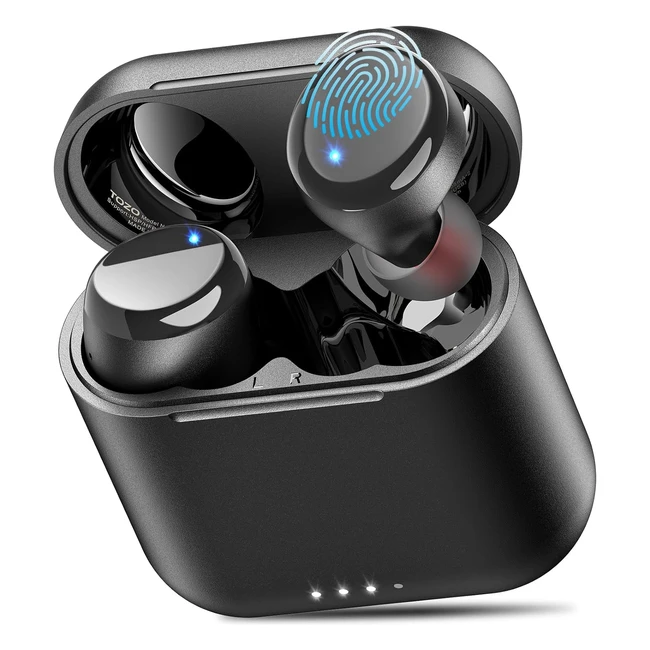 TOZO T6 Écouteurs Bluetooth Sans Fil - Design Ergonomique - 50h d'Autonomie - EQ Personnalisable - IPX8 Waterproof