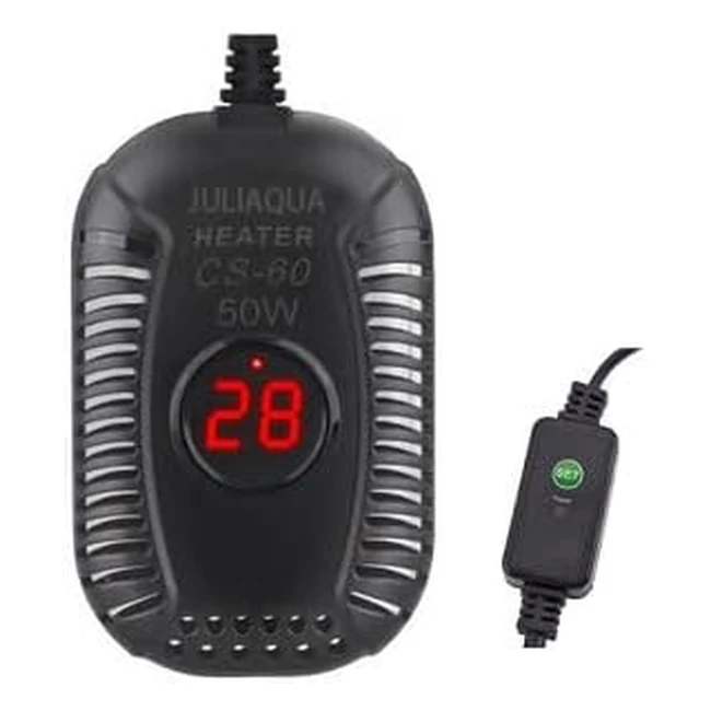 Juliaqua Riscaldatore Acquario - Display Temperatura, Regolabile 100W