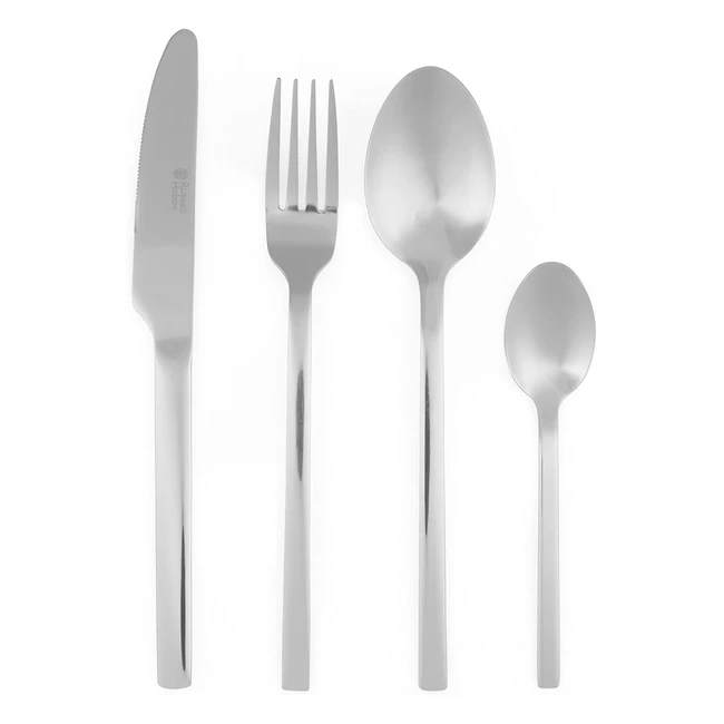 Cubertería Russell Hobbs Vermont Deluxe - Juego de 16 piezas de acero inoxidable