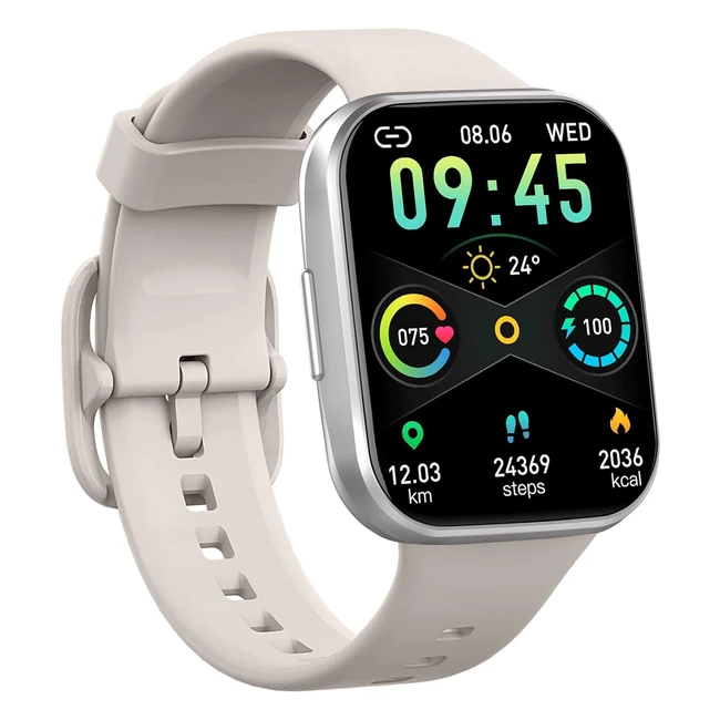 Montre Connectée Femme Homme Smartwatch 169 HD - Montre Sport avec Podomètre Moniteur Sommeil Cardiofréquencemètre SpO2 - 25 Modes Sportifs Étanche IP68 - Bracelet Connecté pour Android iOS
