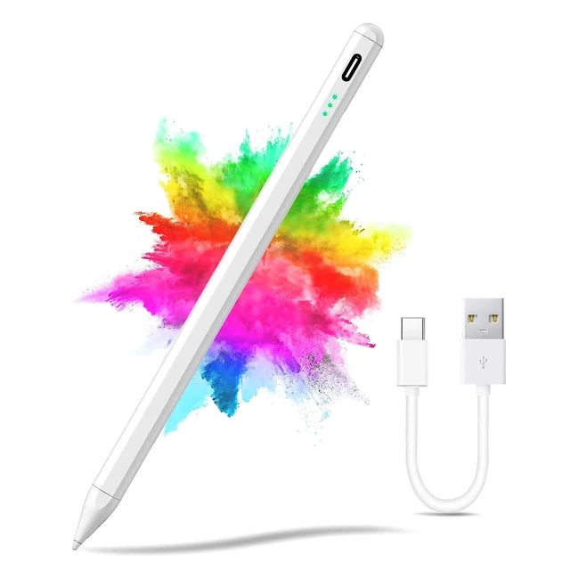 Penna Stilo per Apple iPad 2018-2023 - Sensibile all'inclinazione, Rigetto del Palmo - Stylus Penna Punta in Plastica Ultra Sottile