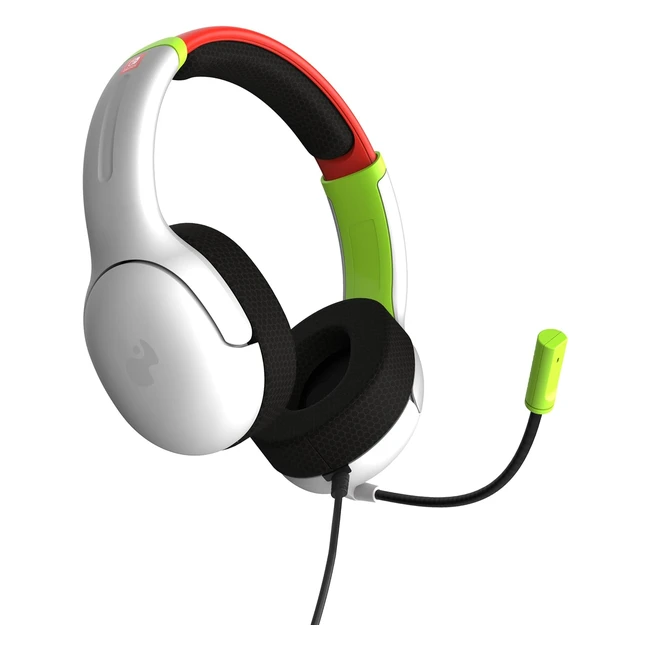 PDP Airlite Wired Headset - Radiant Racers (Nintendo Switch) - Lightweight, Immersive Audio, Comfortable