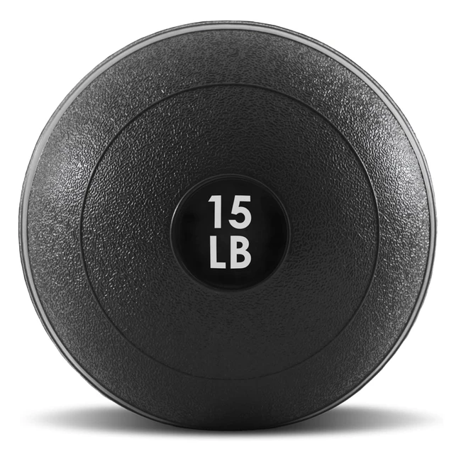 Boules de poids ProsourceFit Slam Medicine 15 lb avec prise texturée lisse - Renforcement musculaire et coordination