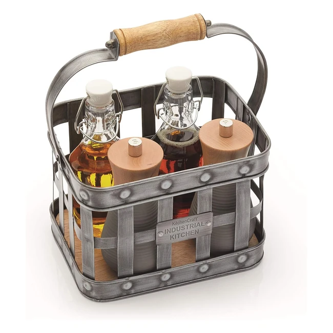 Condimentero Vintage KitchenCraft Living Nostalgia 23x155x28cm