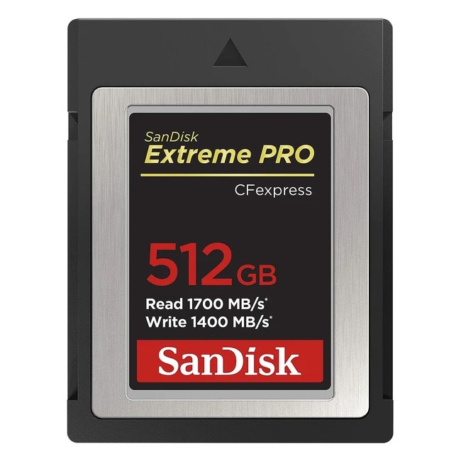 SanDisk Extreme Pro CFexpress Speicherkarte Typ B 512GB 1700MBs lesen 1400MBs 
