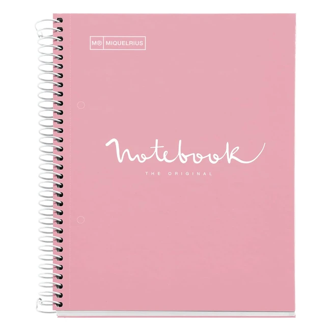 Cuaderno Miquelrius Emotions A5 - 80 Hojas - Rayado Punteado - Color Gris