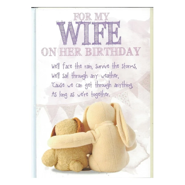 Tarjeta de felicitacin Snuggly Bumkins Survive Wife - Sorprende con humor