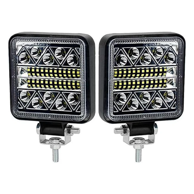 Phare de travail LED 15000lm - Antom 102W - Feux de recul - Pour voiture, tracteur, bateau, camion