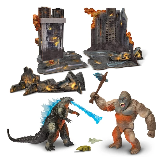 Godzilla vs Kong Movie 6 Inch Collectable Diorama Set - Action Figures  Accesso