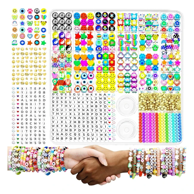 Kit perline braccialetti argilla polimerica - ArtDot 1642 - Regalo Natale