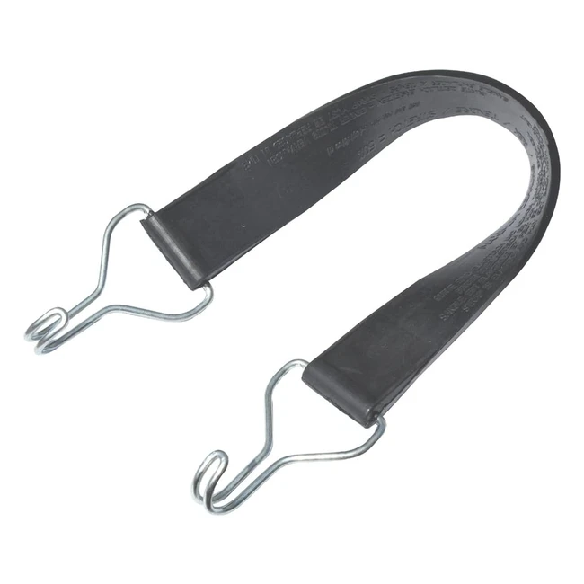 Cinghia in gomma estensibile Braun, 54cm, 35mm, ganci in filo metallico