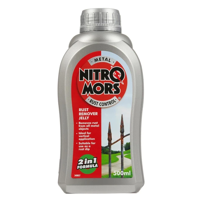 Nitromors Rust Remover Jelly 500ml - 2 in 1 Formula - Removes Rust - NRJ500