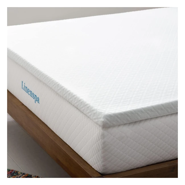 Linenspa 5cm Gel Infused Memory Foam Mattress Topper - Single Bed (90 x 190 cm)