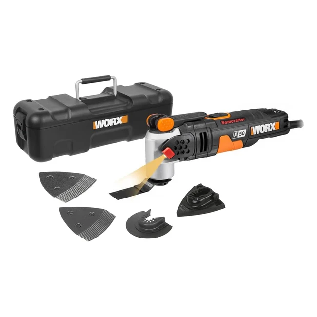 Worx WX681 Multifunzione ad Oscillazione Sonicrafter - 450W Potenza - 1 Tonnella