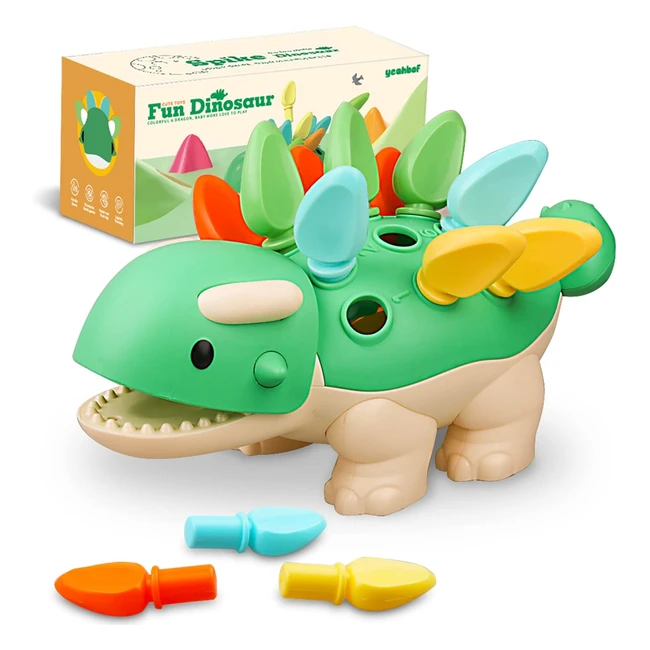Jeu Dinosaur Montessori - Jouet Sensoriel pour Bébé - Activités Éducatives - Cadeau pour Enfant 6-18 Mois