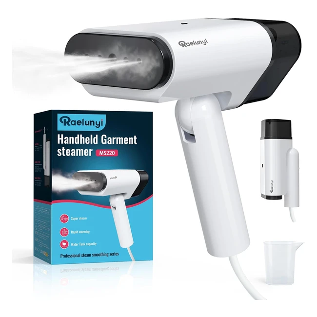 Défroisseur vapeur vertical pliable Raelunyi - Léger et portable - Convient à tous les tissus