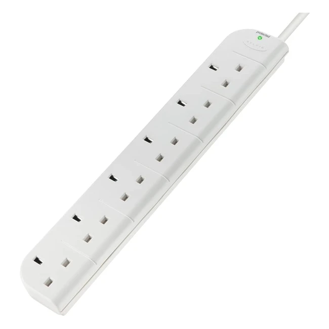 Belkin E-Series 6 Plug SurgeStrip Extension Lead - 3m White