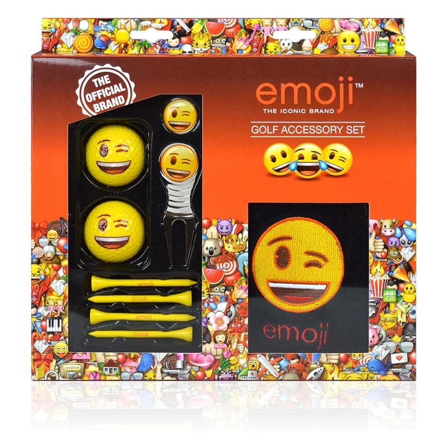 Emoji Golf Starter Accessory Gift Set - Official High-Quality and Fun