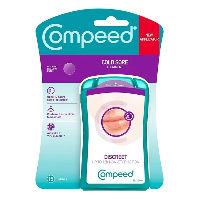 Compeed Cold Sore Healing Patch - Fast Healing Discreet - 15 Count