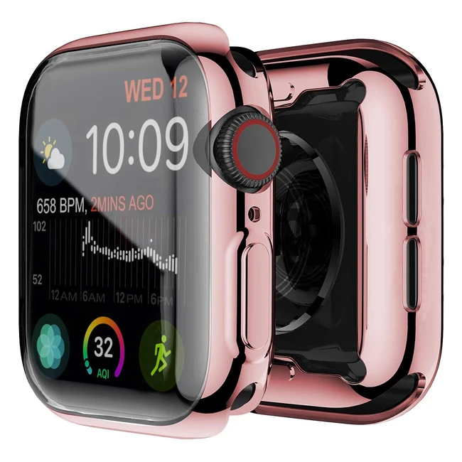 Yolin 2Pack TPU Screen Protector for Apple Watch Series 6 SE 5 4 - Full Protection, Easy Installation