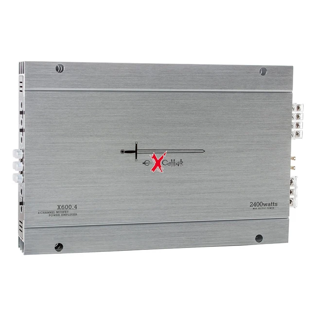 Excalibur X6004 Ampli Voiture 4 Canaux 600W RMS Mosfet