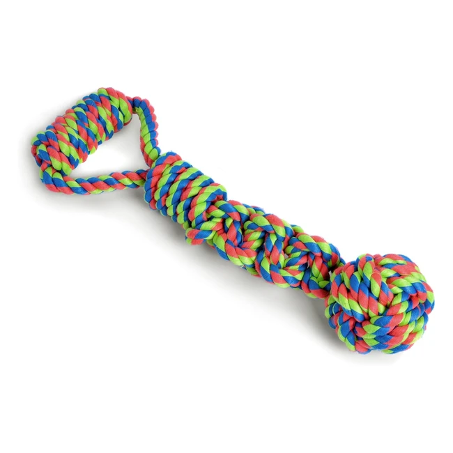 Juguete para perro Petface Toyz Rope Ball Tugger - ¡Divertido y resistente!