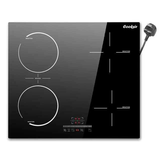CookSir Induction Hob 4 Cooking Zones with Flex Zones BBQ Function 2800W
