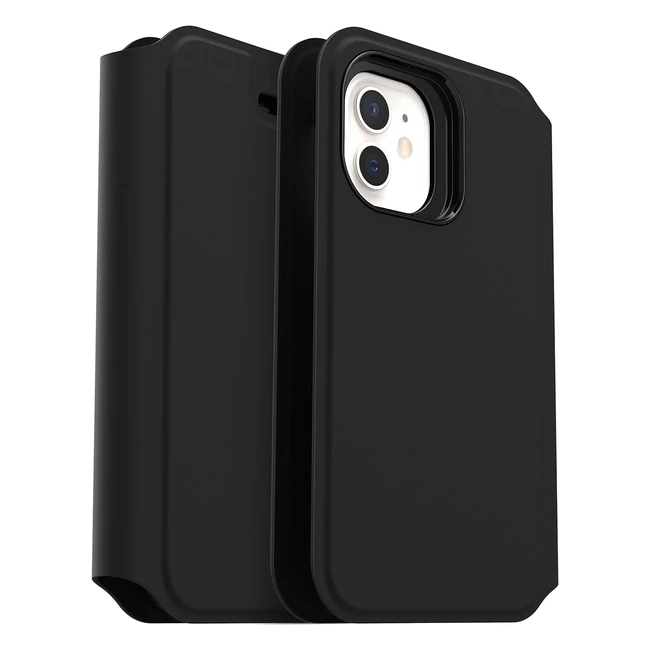 Etui Otterbox pour Apple iPhone 12 Mini - Antichoc, Doux et Lisse - Série Strada Via - Noir