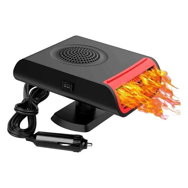Chauffage de voiture 12V 150W - Dégivreur de pare-brise portable - Chauffage allume-cigare