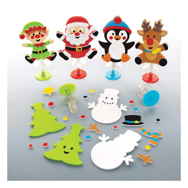 Kits Saltarines de Navidad Baker Ross AT236 - ¡Divertidos y Festivos!