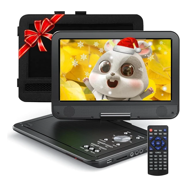 Yoton Portable DVD Player 125 Inch - Car Mount Rotatable 105 Inch LCD 46 Hours