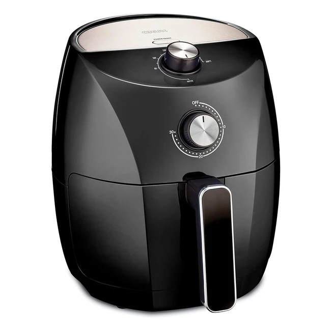 Crux 35L Manual Air Fryer - Faster Preheat, No-Oil Frying, Healthy & Evenly Cooked Meals
