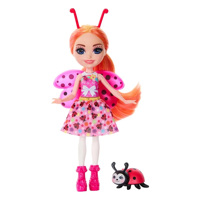 Enchantimals Ladybug y Bestie - Muñeca con Mascota Mariquita - Juguete 4 años - Mattel HNT57