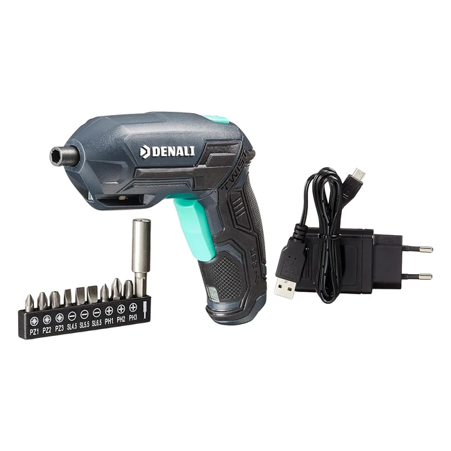 Cacciavite Elettrico Denali Skil 36V 4V Max - Set 9 Punte e Caricabatteria Blu