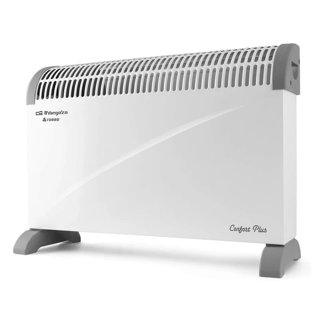 Convecteur Orbegozo CVT 3400 - Thermostat Réglable - Fonction Turbo - Protection Surchauffe - 2000W