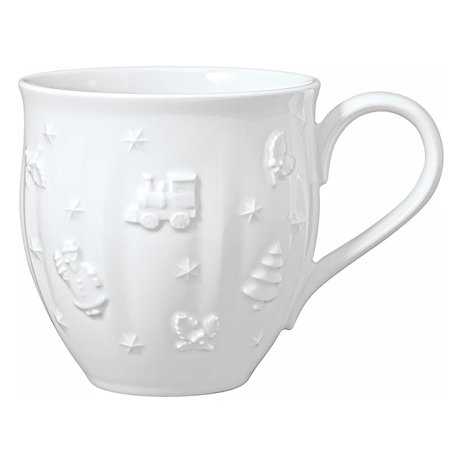 Villeroy & Boch Toys Delight Royal Classic Mug - Large Porcelain Mug with Relief Pattern - White