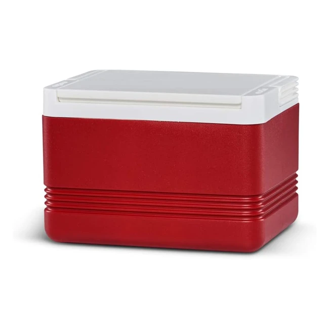 Glacière Igloo Legend 6 - 475L Rouge - Isolation Ultratherm - Portable à Une Main