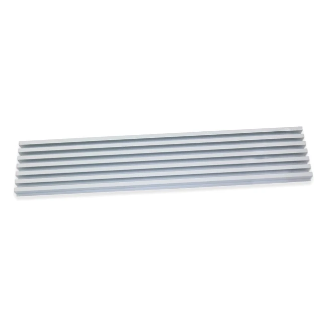 Emuca 8061662 Oven Ventilation Grille | Matt Anodized Aluminium | Easy Assembly & Cleaning