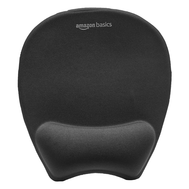 Tappetino per mouse Amazon Basics con poggiapolsi in gel - Antiscivolo